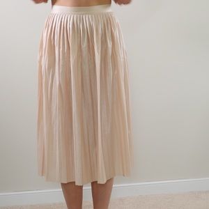 Madewell pink pleated skirt size 2